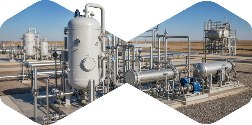 Gas processing and treatment equipment for GCC midstream operations